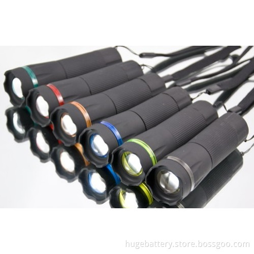 Portable LED Plastic Flashlight, Torch and Flashligh